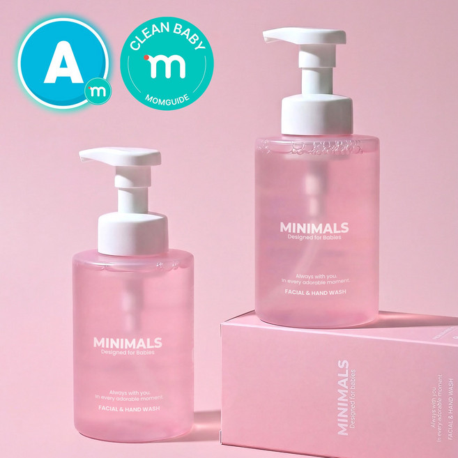 미니멀스 아기 유아 손세정제 고보습 저자극 미산성 순한 아토피 핸드워시 500ml, 2개, 500g, 무향