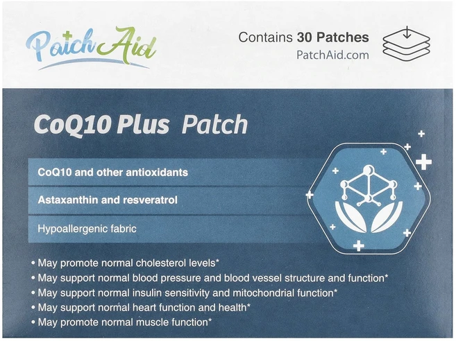 PatchAid CoQ10 플러스 패치 30매 PatchAid (패치에이드), PatchAid, CoQ10 플러스 패치, 30매 Pa, 1개, 30정 - 쿠팡