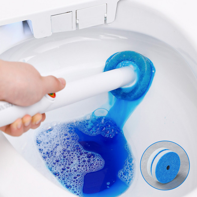 조이보스 일회용 변기 청소솔 브러쉬 세트, 6개, 화이트