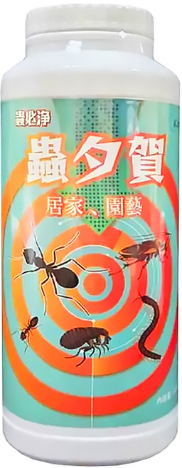 蟲必淨 蟲夕賀除蟲粉劑 長效安全蟑螂藥 居家環境適用 輕鬆滅蟑, 350g, 1個