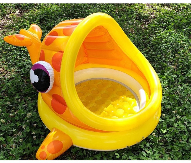 귀엽고 안전한 보트튜브 수영 링 애완 동물 보트 미니수영장 17종, I.오리보트팽창식바닥+발펌프, 1개