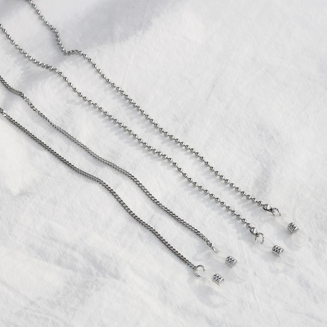 [2개 set] 써지컬 체인 안경줄 핸드메이드 (알러지X 변색X)