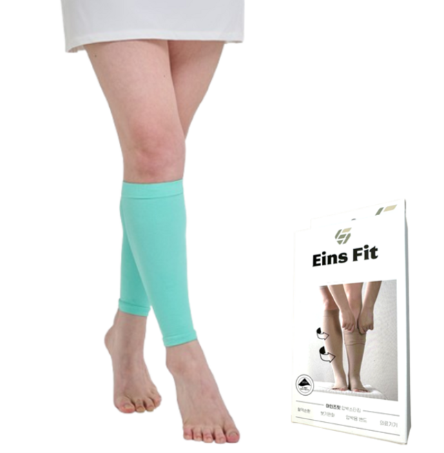 아인즈핏 의료용 압박스타킹 민트, 종아리/무릎형, 1개