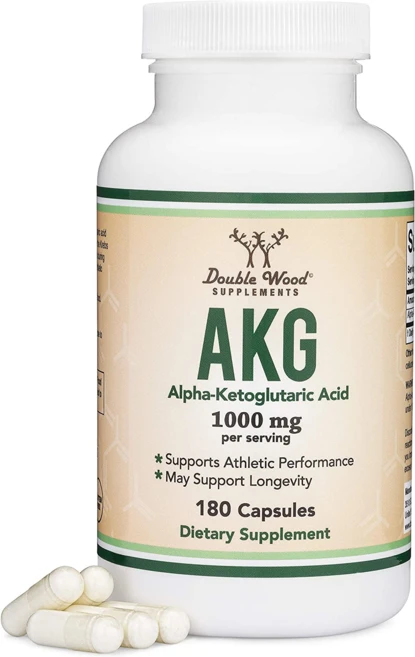 더블우드 AKG Alpha Ketoglutaric Acid 1000mg 서빙 AAKG 보다 강력 180캡슐, 180개입, 1개, 180정 - 쿠팡