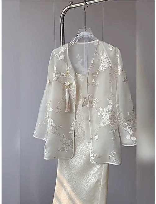 新中式女裝國風輕奢高級感穿搭一整套旗袍連衣裙套裝夏季2025新款