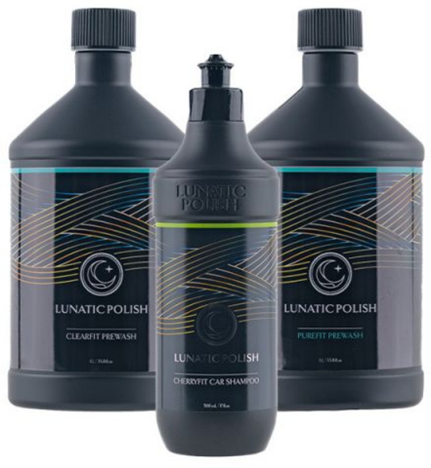 루나틱폴리시 3PH 세차세트 프리워시 퓨어핏 클리어핏 체리핏 카샴푸 207077, 프리워시(퓨어핏+클리어핏)+스윗버블카샴푸207077