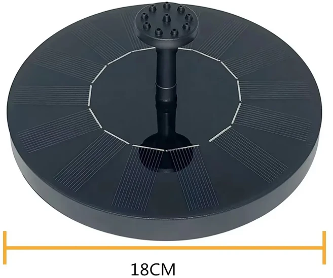 폭포 분수 미니 태양 물 풀 연못 정원 장식 야외 새 목욕 플로팅 워터, 02 PQ-18CM