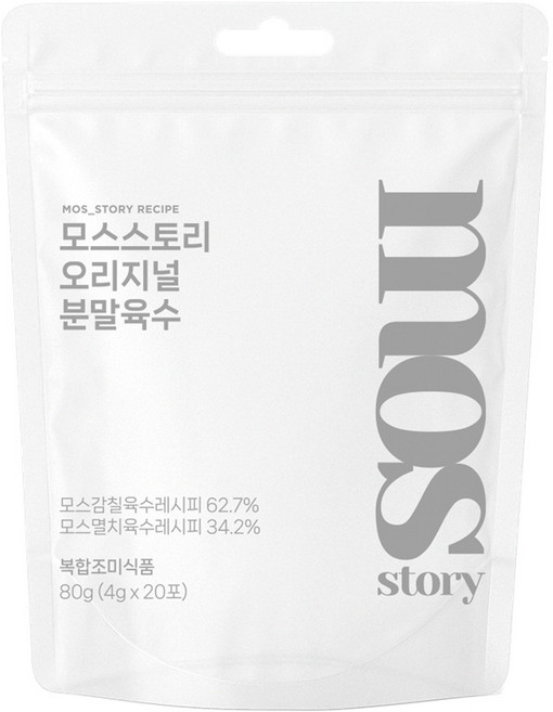 모스스토리 오리지널 만능 가루육수 멸치 새우 황태 스틱형, 20개, 4g