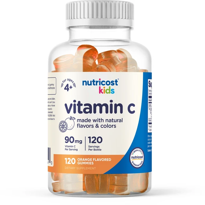 뉴트리코스트 키즈 비타민 C 구미 오렌지맛, 120정, 1개 - 쿠팡