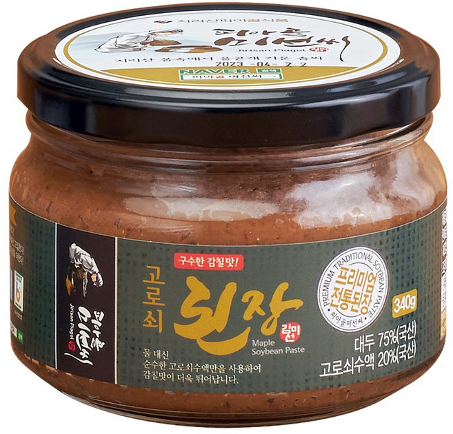 피아골미선씨 전통한식 프리미엄 고로쇠된장 340g, 1개