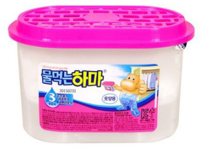 물먹는하마 옷장용 제습제, 300g, 6개