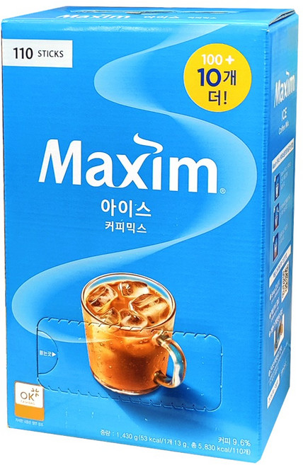 맥심 아이스 커피믹스, 3개, 100개입