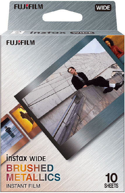 FUJIFILM 富士 instax Wide Brushed Metallics 寬幅拍立得相紙, 1個, 金屬漸層