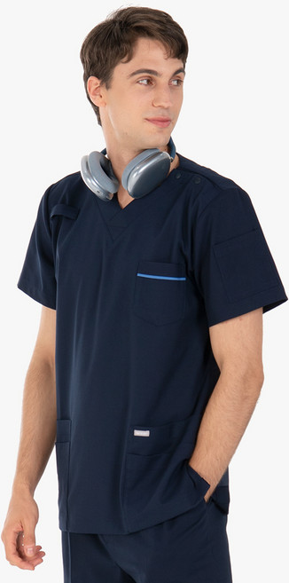 너스스타일 남성용 간호복 수술복 상의 병원 근무복 유니폼 간호사복