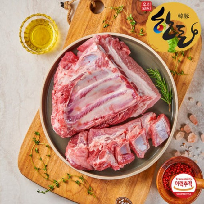 국내산 프리미엄 한돈 생갈비찜 1kg [원산지:국산(경상북도 포항시)], 1개