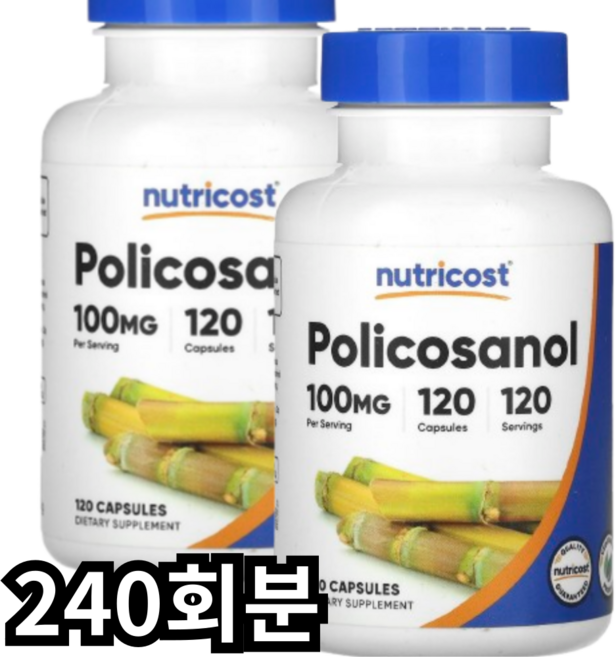 뉴트리코스트 폴리코사놀 100mg 캡슐, 240회분, 1개