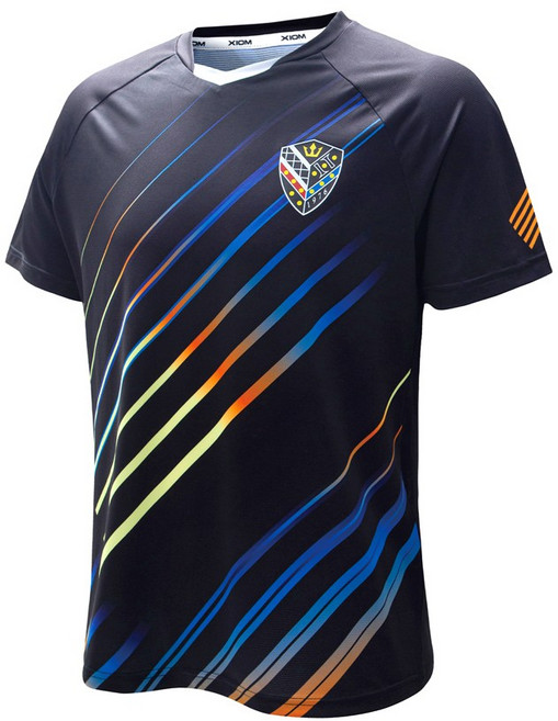 엑시옴(XIOM) 공식 본사 직영 레이저(RAZOR) 2컬러 기능성 탁구 유니폼 반팔 상의 경기용 탁구복