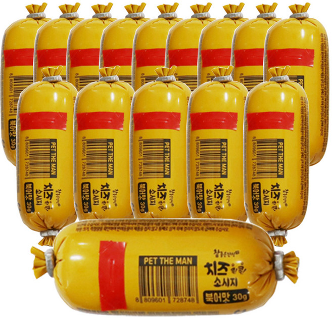 헬로도기 참좋은간식 치즈콕콕 소시지, 15개, 30g, 북어