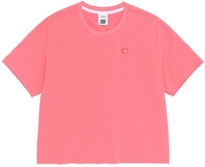 내셔널지오그래픽 NATIONALGEOGRAPHIC N262WTS190 여성 프로즌에어 세미크롭 반팔 티셔츠 CORAL PINK