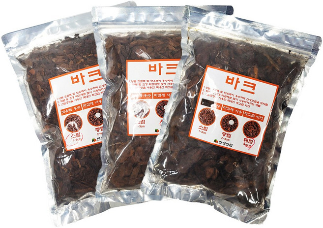 청춘화원 소나무 바크 2L 분갈이흙 난분갈이 조경멀칭 화분멀칭 멀칭재 우드칩 나무껍질 파충류바닥재 곤충바닥재 서양란 동양란, 대립(3~6cm), 1개