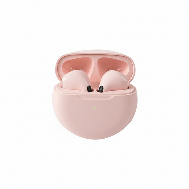 블루투스 이어폰 고음질 인이어 초장거리 주행 거리 Pro6, pink