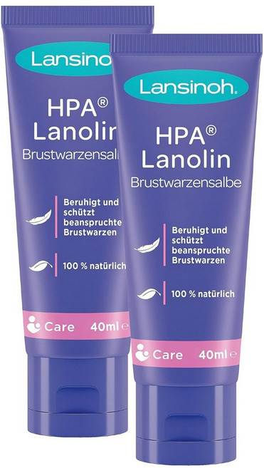 란시노 HPA 라놀린 니플 유두크림 40ml 2개 Lansinoh Lanolin