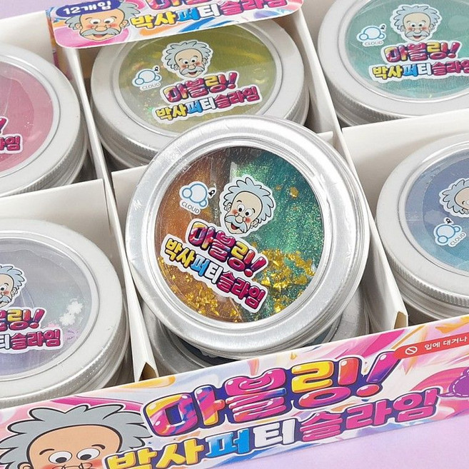 마블링 박사 퍼티 슬라임 랜덤, 1개, 55g, 랜덤 색상