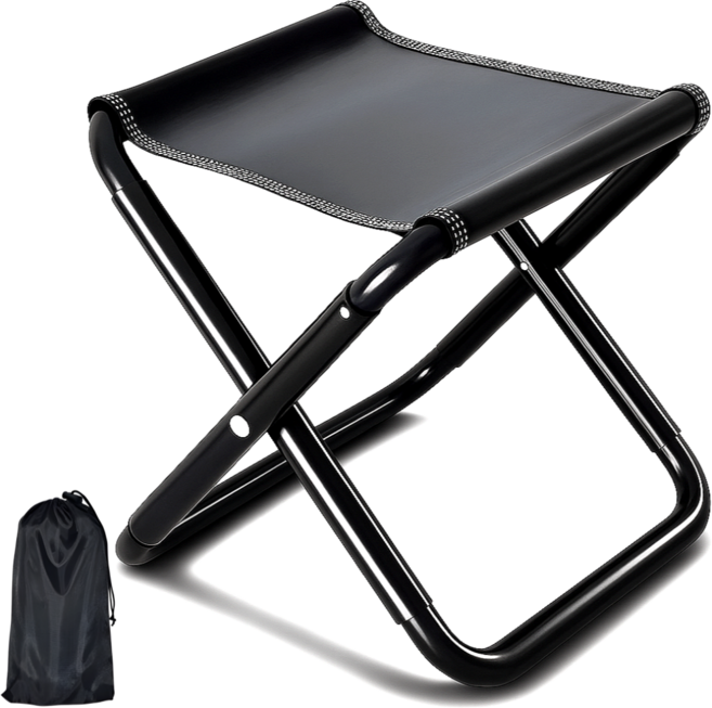 하이코니 120kg하중 접이식 캠핑의자, 블랙, 1개