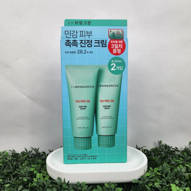 [1+1]브링그린 티트리시카수딩크림플러스 100ml+100ml, 1개, 200ml