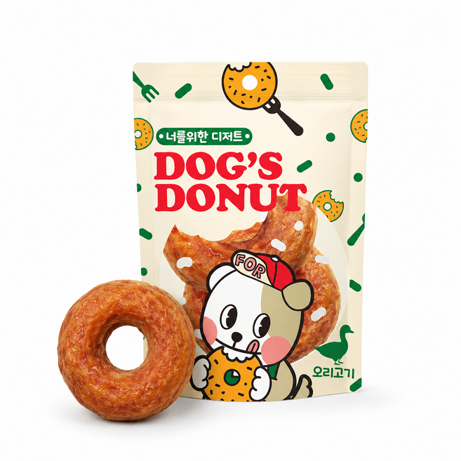 (27.01.17) 너를위한 디저트 오리 도너츠껌 100g, 1개