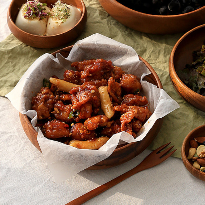 디온 우드 낮은볼 샐러드 보울 디저트 파스타 간식 캠핑 통원목 그릇, 1개, XL