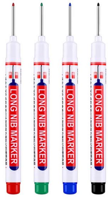 틈새마카 딥 홀 구멍 마커 펜 마킹, C.화이트