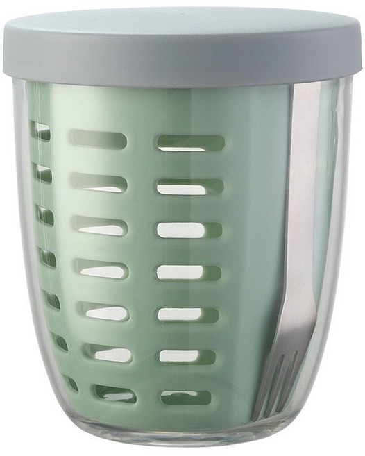 플렌룬 최화정의 후르츠팟 후르츠컵 스테인리스포크, 2개, 그린