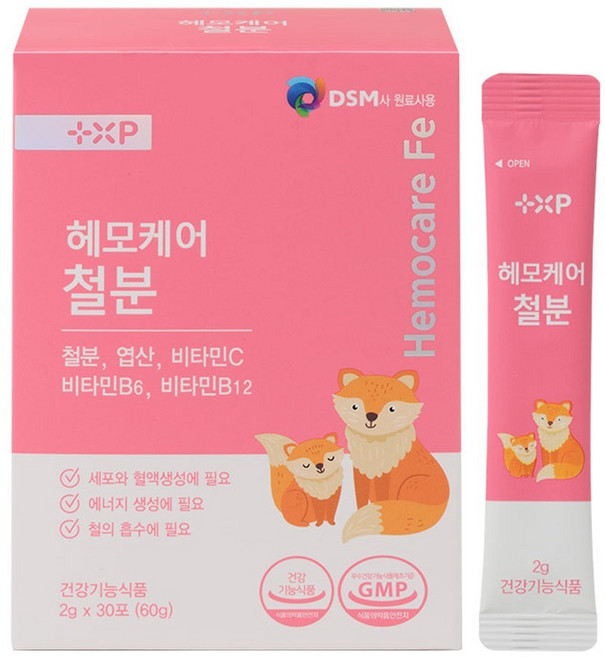 헤모케어 철분 가루형태 하루 1포, 1개, 30정