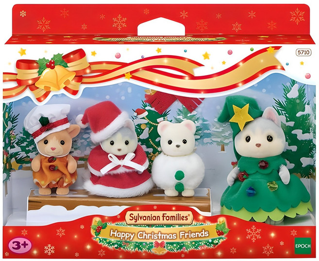 실바니안패밀리 해피 크리스마스 프렌즈 피규어 세트 5710, 1개