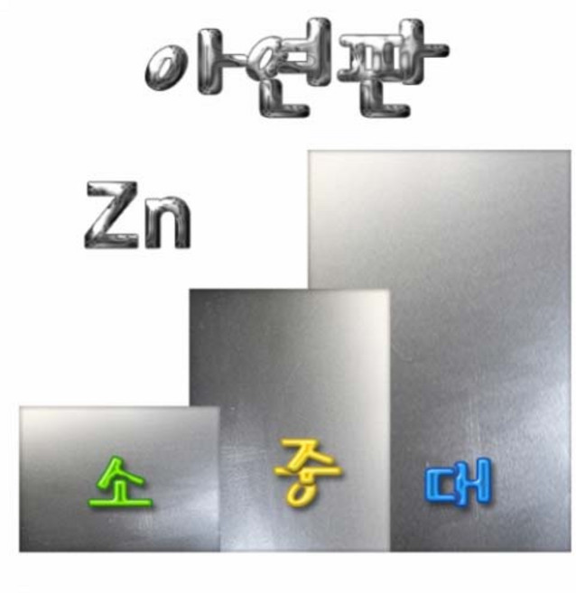 아연판, 10cm*10cm