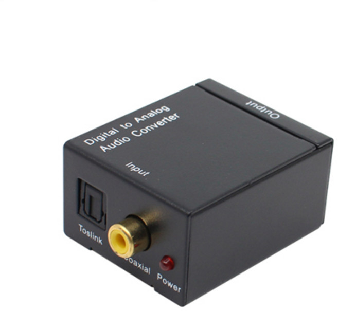 넥시 디지털 to 아날로그 오디오 광 컨버터 젠더, NX-DITO2RCA