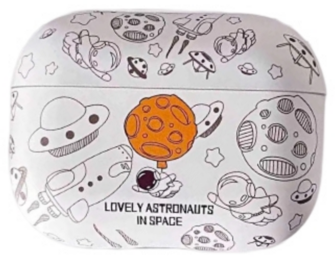 디프른티 에어팟1/2/3/4세대 프로/프로2 TPU 케이스, 에어팟4세대, 19.화이트 우주인, 1개