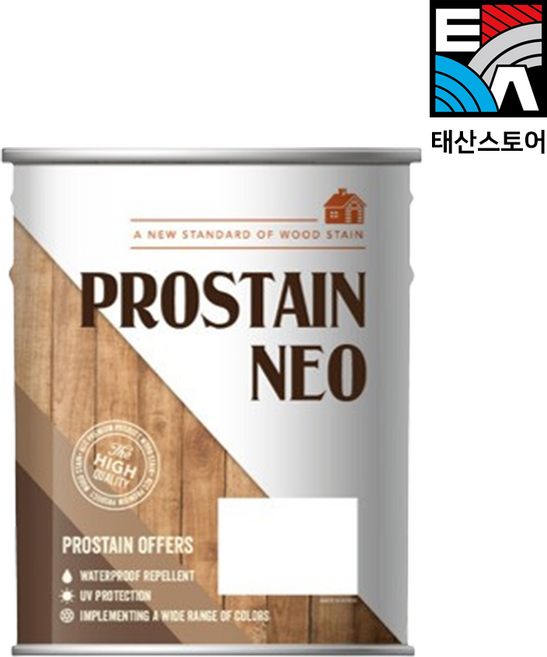 KCC 페인트 프로스테인NEO 유성 목재데크 손상보호 부패방지 원목 목조주택, 1개