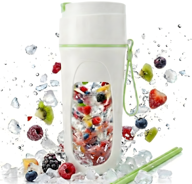 초강력분쇄 해킷 휴대용 소형 믹서기 텀블러, 340mL