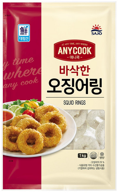 대림 오징어링 1kg, 1개