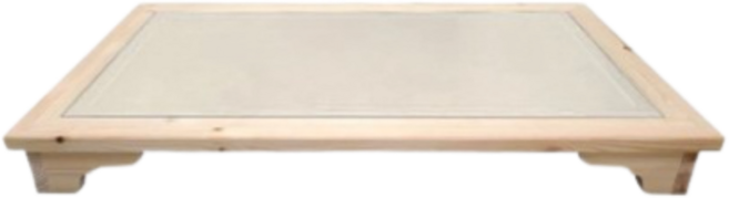 힐링타임 원목 파스텔 테이블형 쿨매트 NH-3122, 아이보리, 2개