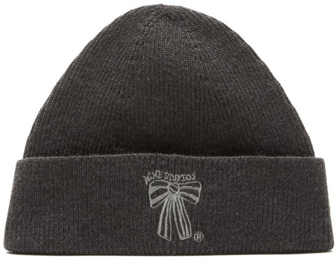 아크네 스튜디오 보우 자수 비니