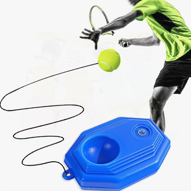 1인용 테니스 연습 도구 셀프 트레이닝 리턴볼 홈 트레이닝, 1개, 테니스연습기