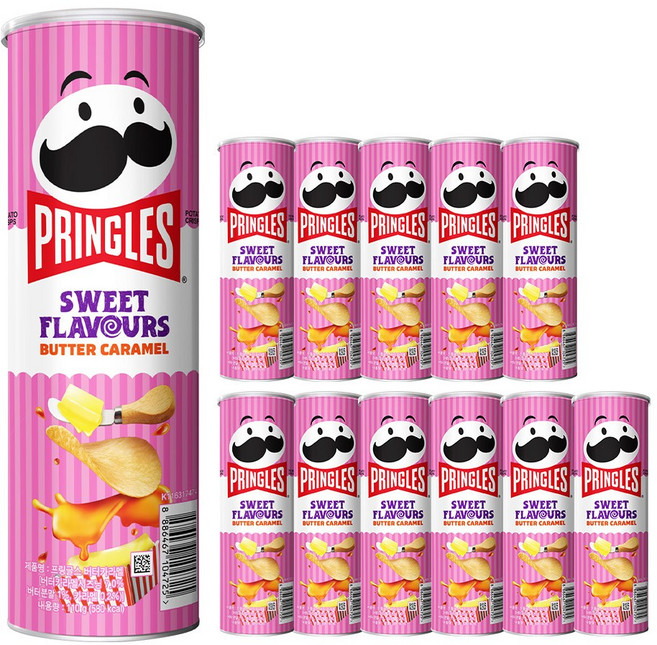 켈로그 프링글스 버터카라멜, 110g, 36개