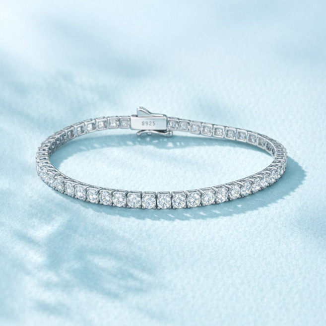 메종드쉬 모이사나이트 팔찌 테니스 3mm 1부 BMB001 18kGF 랩다이아 시뮬럿다이아