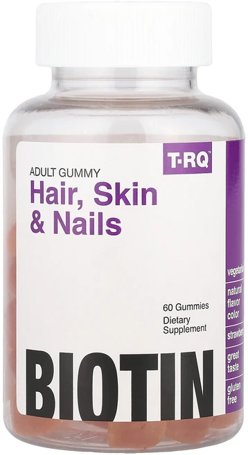 새해 첫좋은선물 T-RQ 성인용 구미젤리 모발 피부 손발톱 딸기 구미젤리 60개 제대로 할인합니다, TRQ성인용구미젤리모발피부손발톱딸기구미젤리60개 - 쿠팡