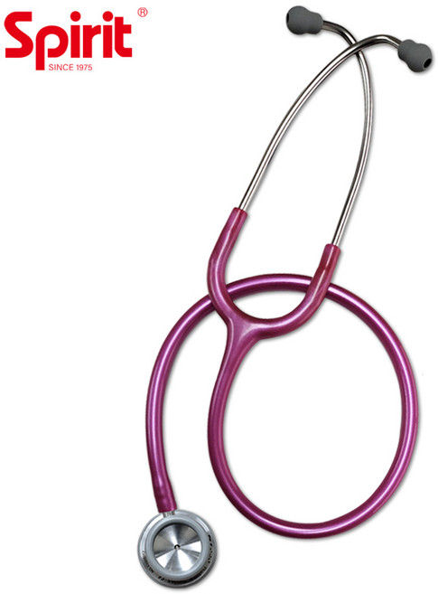 스피릿 의사용 청진기 CK-S601PF 양면형 의료기기, 펄 마젠타, 1개