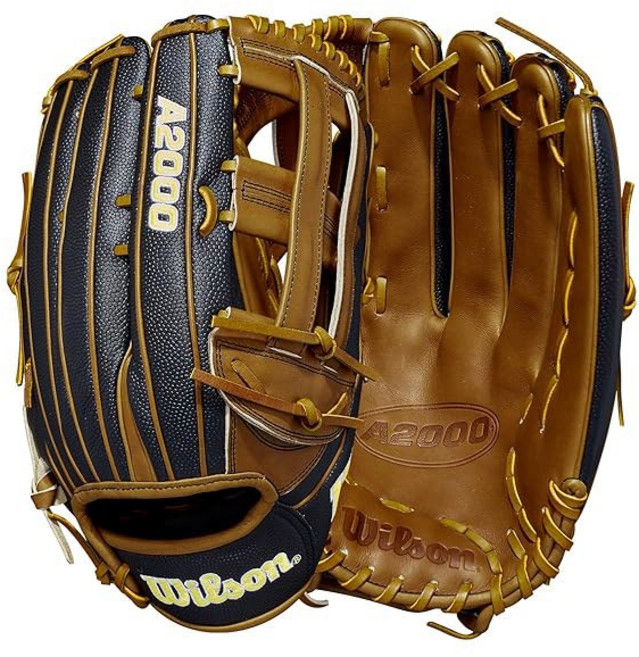 야구 글러브 소프트볼 윌슨 2022 A2000 SP14SS 14인치 슬로우피치 소프트볼 장갑 - 블랙 / 새들 태닝, Left Hand Throw