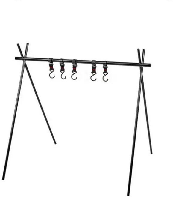 알루미늄 삼각형 랙 후크 접이식 행잉 스지 캠핑 큐용 다기능 하이킹 배낭 여행, 색상: 1. Size Small